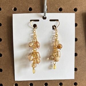 Elegant Gold Dangle Earrings